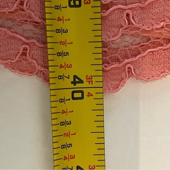 David’s Bridal Coral Lace Halter BalletCore Party Event Dress NWOT Size 2 - Picture 12 of 12